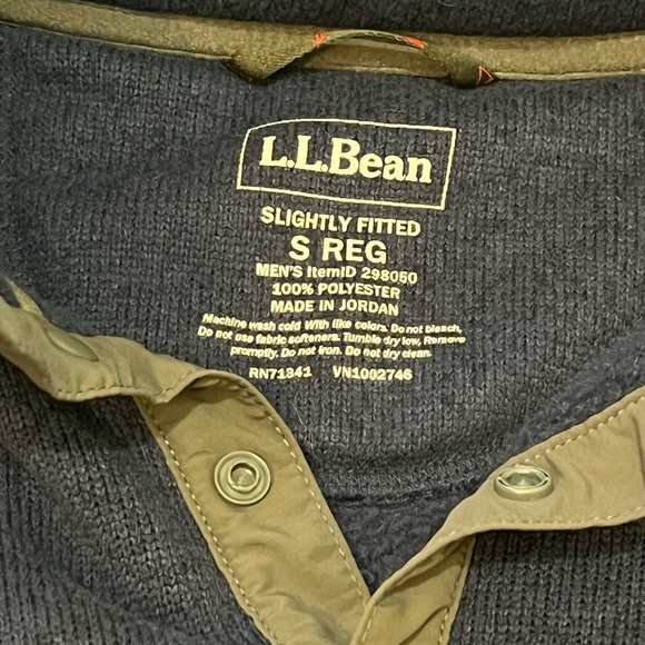Men's L.L.Bean Sweater Fleece Pullover - Picture 4 of 5